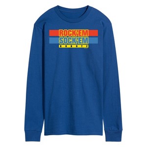 Men's - Rock 'Em Sock 'Em Robots - Rock 'Em Sock 'Em Logo Long Sleeve Graphic T-Shirt - 1 of 4