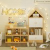 KTMBDW Kids Bookshelf with House-Shaped Design, Adjustable Placement, Reading Nook for Kids,Toddler Toy Shelf for Bedroom,  Nursery, Playroom - 2 of 4