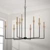 Capital Lighting Avant 9 - Light Chandelier in  Aged Brass, Black - 4 of 4