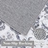 Vintage Rug Machine Washable Rustic Floral Rug Non Slip Traditional Distressed Carpet Soft Low Pile Farmhouse Oriental Design Floor Carpet - 4 of 4