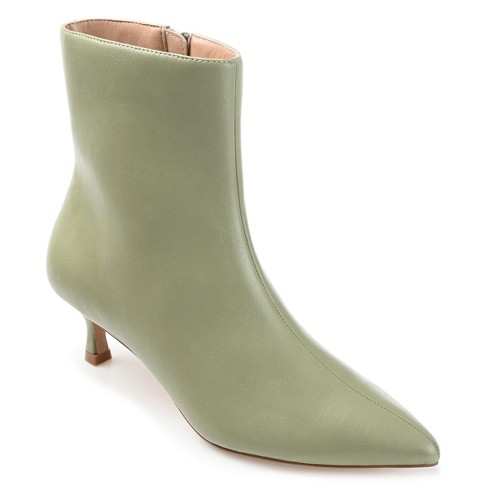 Pointed toe kitten heel clearance booties