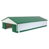 1/64 White & Green 1 Door 60ft x 120ft Wooden Tractor or Truck Shop STA-214 - 2 of 4