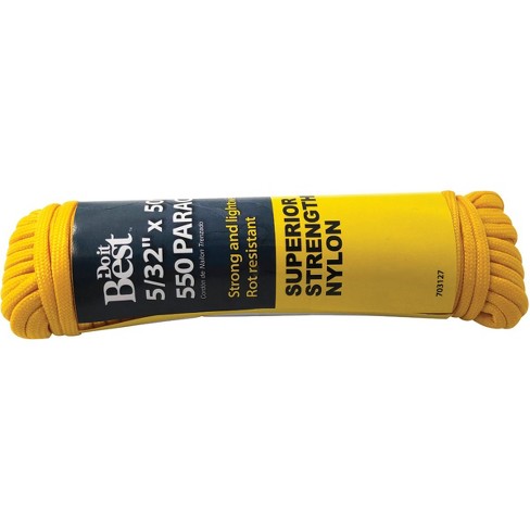 Do It Best 550 5/32 In. X 50 Ft. Yellow Nylon Paracord 703127 : Target