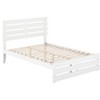 AFI Furnishings Oxford Full Bed with Footboard and USB Turbo Charger in White - 3 of 4