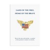 Anna-Kaci Golden Tone Bald Eagle Flag Brooch Pin with Gift Message Card & Envelope Jewelry Gifts - 2 of 4