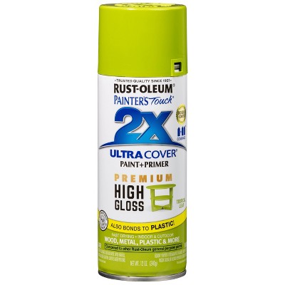 Rust-Oleum 12oz 2X Painter's Touch Ultra Cover High Gloss Spray Paint Light Green