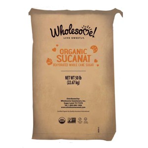 Wholesome Organic Sucanat Dehydrated Whole Cane Sugar - 50 lb - 1 of 4