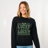 Simply Sage Market Lucky Stacked Coquette Sweatshirt - 2 of 4