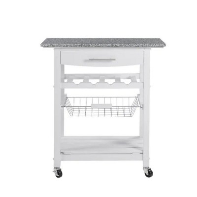 LunaLulinlk Mobile Rolling Kitchen Island Trolley Serving Cart