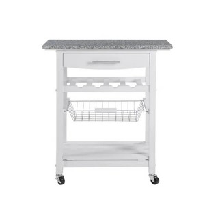 LunaLulinlk Mobile Rolling Kitchen Island Trolley Serving Cart - 1 of 4