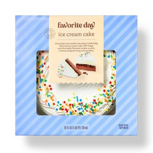 Chocolate and Vanilla Ice Cream Cake with Fudge and Cookie Layer - 25oz - Favorite Day™ - 1 of 4