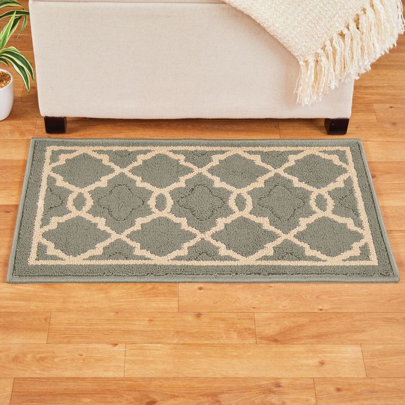 Collections Etc Classic Berber Style Skid-Resistant Backing Rug, 2 of 5