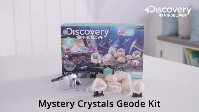 Discovery #Mindblwon Mystery Crystals 14pc Crack-Open Geode Kit, 2 of 10, play video