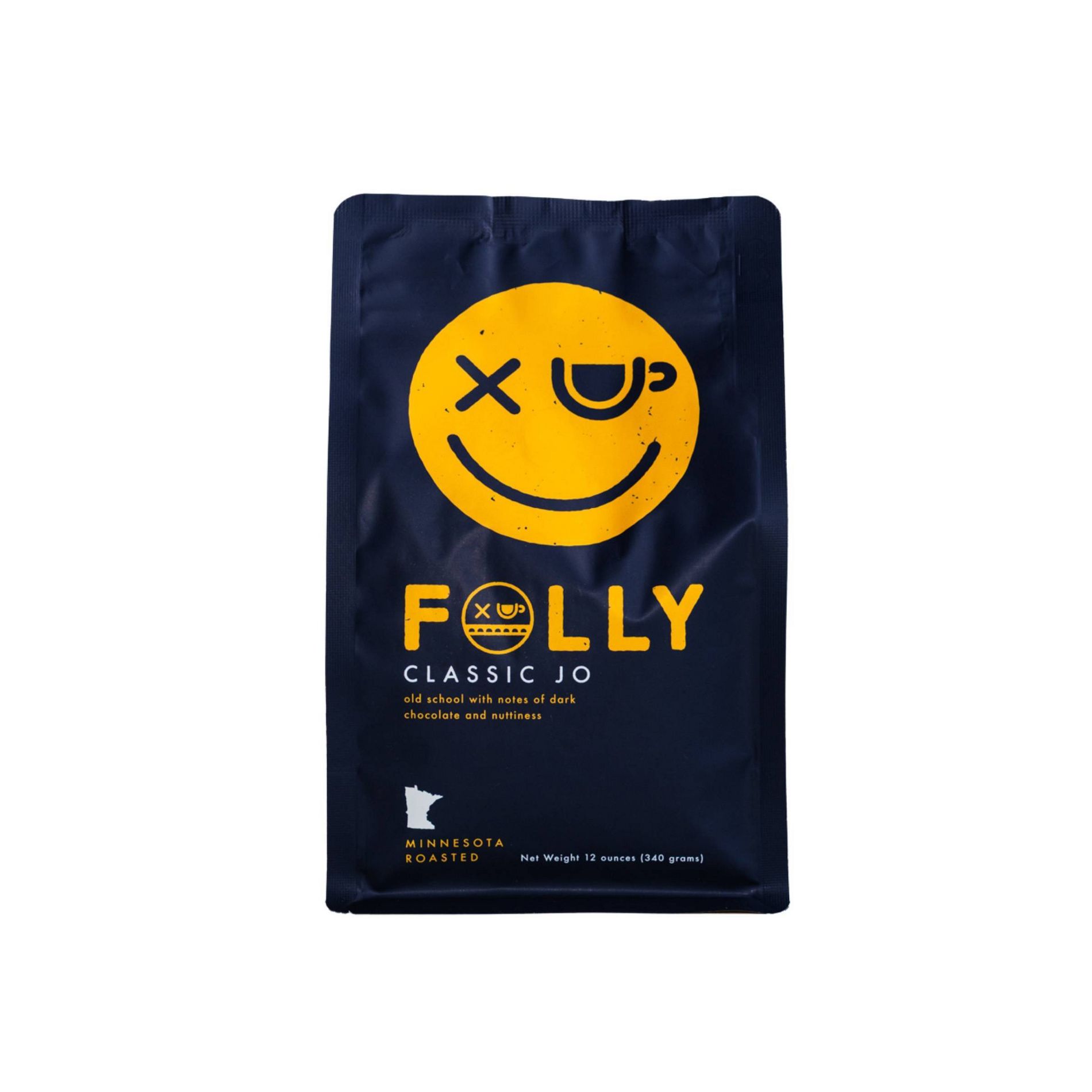 Folly Coffee Classic Jo Whole Bean Medium Roast Coffee - 12oz