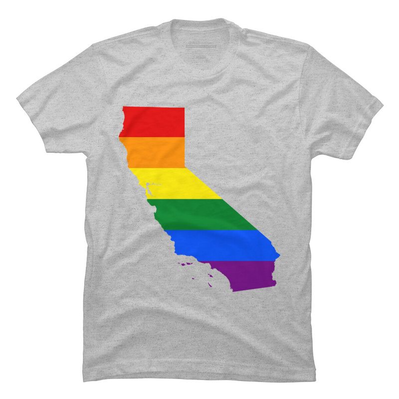 Adult Design By Humans California State Pride Flag By Galvanized T-Shirt, 1 of 3