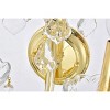 Elegant Lighting Maria Theresa 5 light Gold Wall Sconce Clear Royal Cut Crystal - 4 of 4