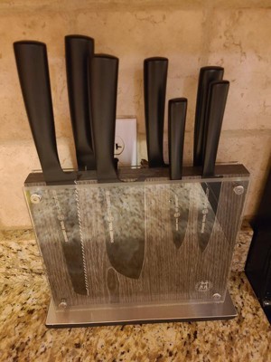 Schmidt Bros Cutlery Gridiron 7pc Knife Block Set Silver/gray Wash : Target
