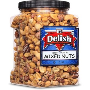 Honey Roasted Mixed Nuts by It's Delish, 2.5 LBS Reusable Jumbo Container - 1 of 4