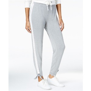 maison Jules Womens Lace Trim Casual Jogger Pants - 1 of 1