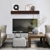 VEVOR Fireplace Mantel, 72" x 8" x 5", 50 lbs Weight Capacity, Natural Wood Mantel for Over Fireplace, Wall Mounted Floating Farmhouse Shelf, Brown - 2 of 4