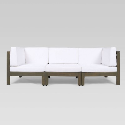 Brava 3pc Acacia Modular Sofa - Christopher Knight Home

