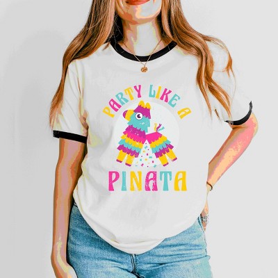 Simply Sage Market Party Like A Pinata Ringer Tee