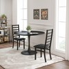 XIYUYEU Dining Table Set for 2 Tulip Table with 2 Chairs, Coffee Shop, Small Spaces - 2 of 4
