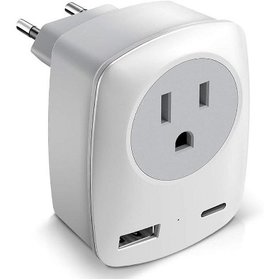 DOMETOUR Travel Plug Adapter International Power Outlet Travel Accessories