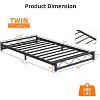 Metal Platform Bed Frame with Wave Headboard & Footboard, Steel Slat Support, Noise-Free, No Box Spring Needed, Twin/Full/Queen/King - 2 of 4