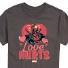 Men's - Marvel - Valentine's Day Love Hurts Short Sleeve Graphic T-Shirt - 2 of 4