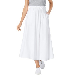 Woman Within Plus Size 7-Day Knit A-Line Skirt - 1 of 4