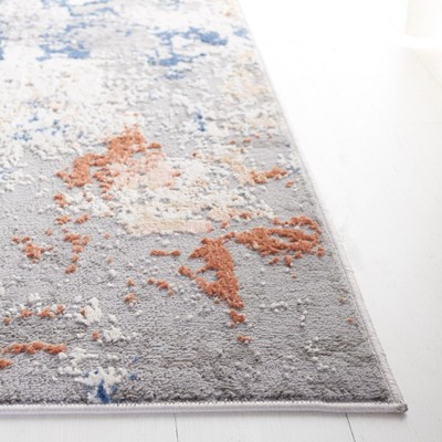 Gray Tufted Handmade Wool and Synthetic Area Rug