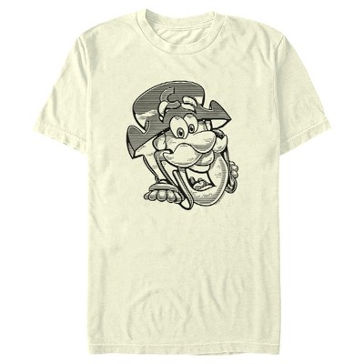 Men's Cap'n Crunch Black and White Sketch T-Shirt