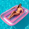 Swimline 71" Water Sports Inflatable Suntan Tub Swimming Pool Raft Lounger - Pink/Purple - image 2 of 4