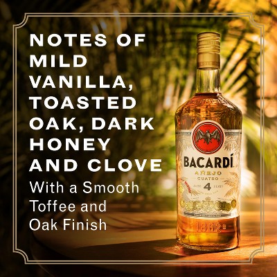 Bacardi 4yr Anejo Cuatro Rum - 750ml Bottle