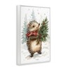 Stupell Industries Christmas Hedgehog & Pine Framed Giclee Art - 2 of 4