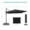 11.5x9ft Cantilever Patio Umbrella with 270g Fade-Resistant Fabric, - 3 of 4