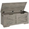 Storage Chest, Width Storage Bench, Entryway Shoe Bench with Safety Hinge - 3 of 4
