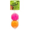 goDog Silent Squeak Ball Dog Toys, 2 CNT, Orange & Pink, One Size - 4 of 4