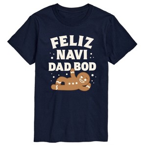 Men's - Instant Message - Feliz Navi Dad Bod Short Sleeve Graphic T-Shirt - 1 of 4