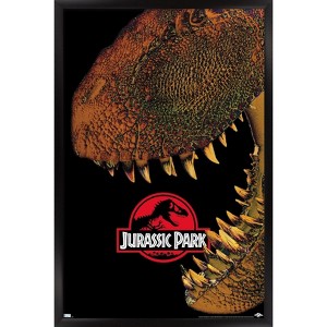 Trends International Jurassic Park - Bite Framed Wall Poster Prints - 1 of 4