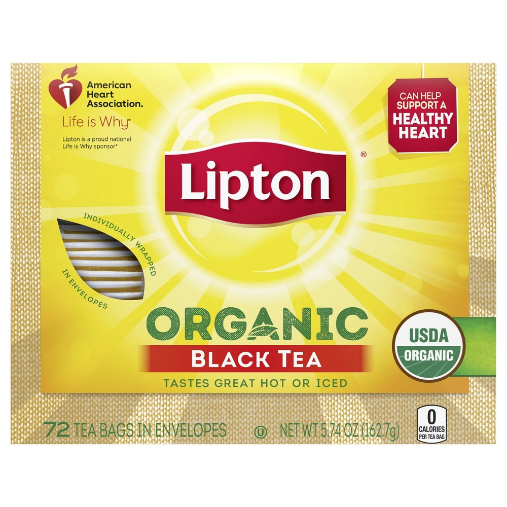 UPC 041000002076 product image for Lipton Black Organic Tea Bags - 72ct | upcitemdb.com