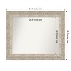 Amanti Art Luxe Non-Beveled Framed Bathroom Vanity Wall Mirror - 3 of 4