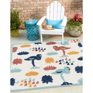 Unique Loom    Belize Outdoor Moho Area Rug - 1 of 4