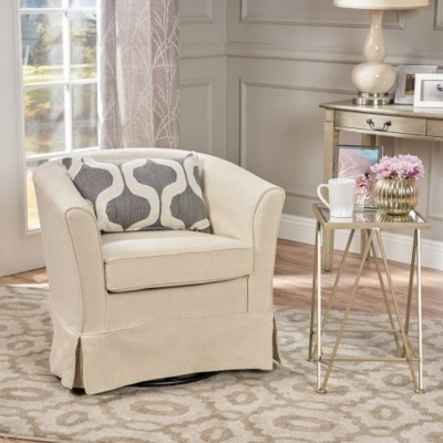 Swivel Modern Upholstered Accent Chair, 360° Rotating Lounge Chair with Removable Cover for Living Room or Reading Nook – The Pop Home