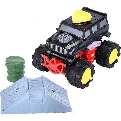 Image of Dazmers 4.7Hx5.3Lx6.1W'' Monster Trucks for Boys, Black