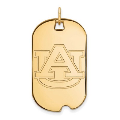 Black Bow Jewelry 10k Yellow Gold Auburn Tigers NCAA Large Pendant