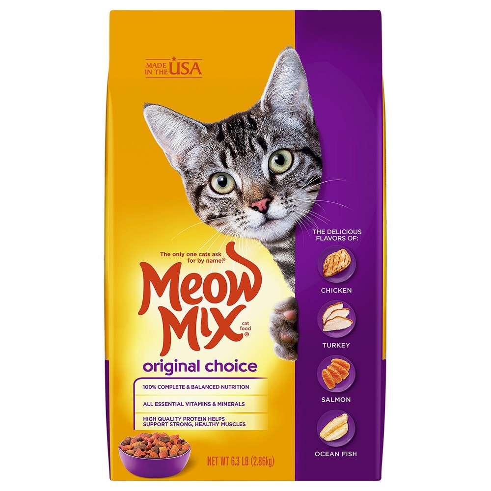 Photos - Cat Food Meow Mix Original Choice with Flavors of Chicken, Turkey, Salmon & Ocean F 