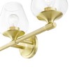 Livex Lighting Willow 3 - Light Vanity in  Satin Brass - 3 of 4