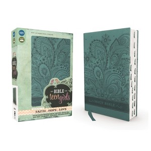 Niv, Bible for Teen Girls, Leathersoft, Blue, Thumb Indexed Tabs - by  Zondervan (Leather Bound) - 1 of 1